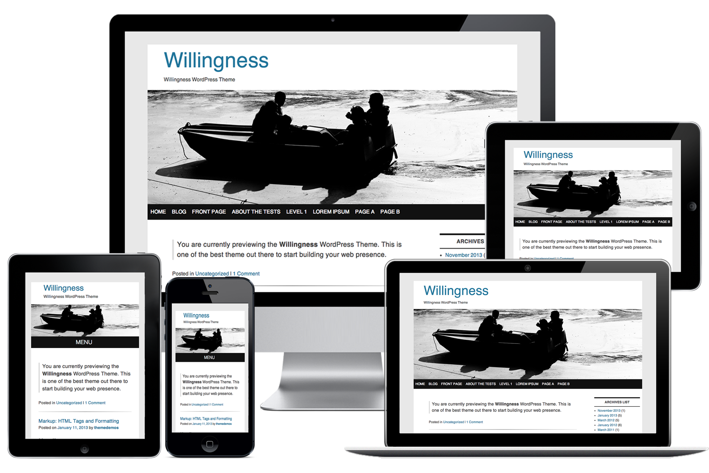 Willingness WordPress Theme Demonstration