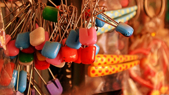 Hook Pins in Beauty Parlor