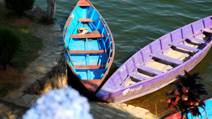 Two Boats in Pokhara