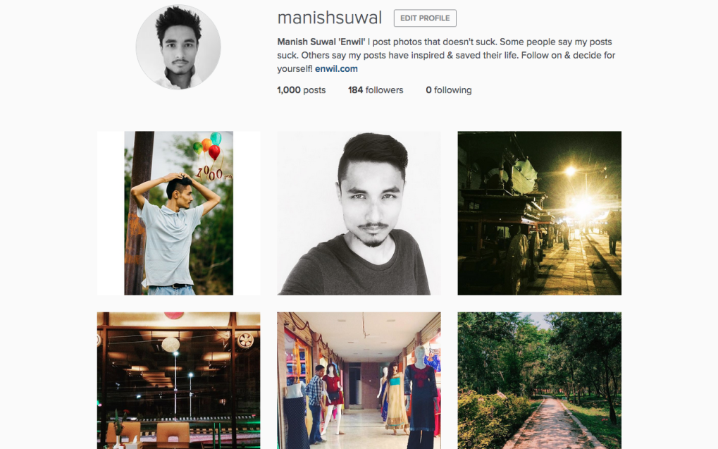 Instagram manishsuwal Profile